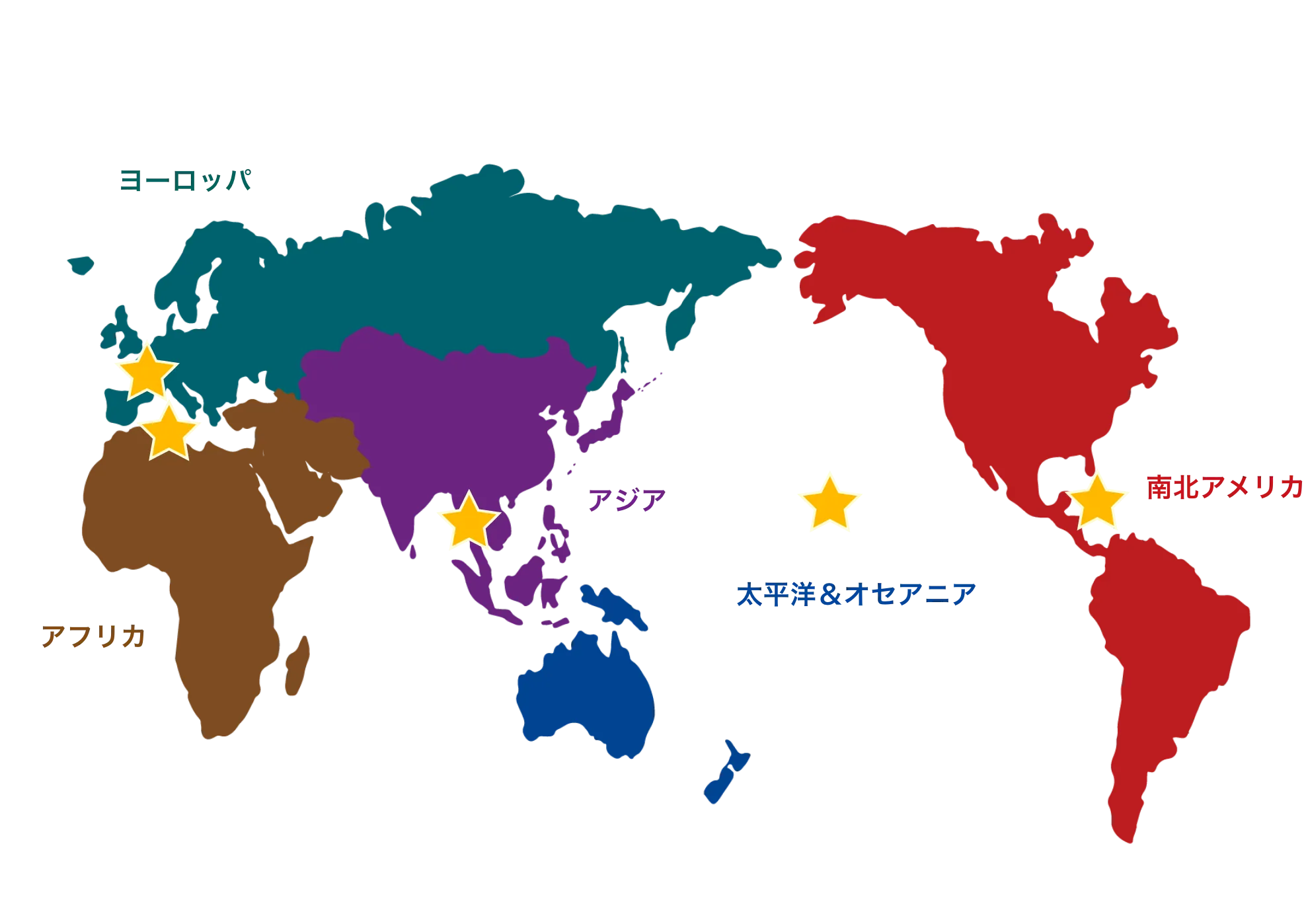 使用スパイス料理の世界地図